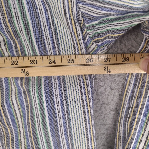 Chaps Shirt Mens‎ XXL Multicolor Striped Button Down Long Sleeve Pocket Cotton - Picture 12 of 15